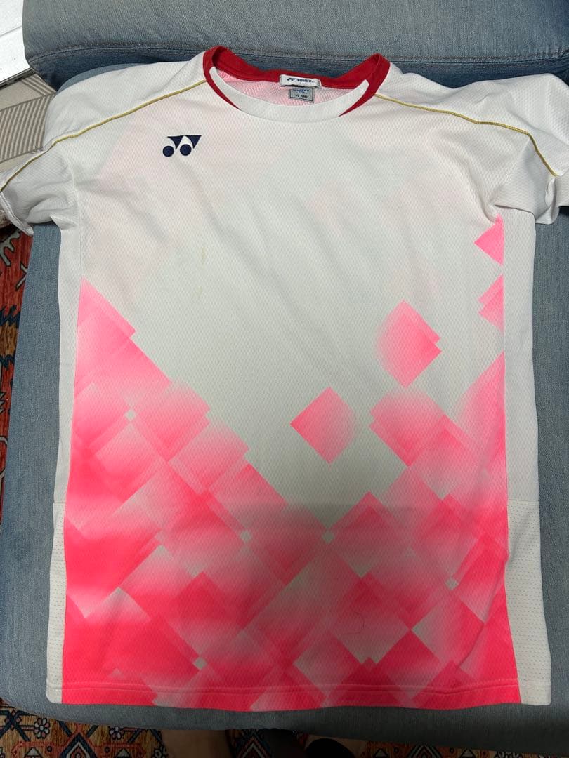 YONEX テニスウェア L ホワイト/ピンク