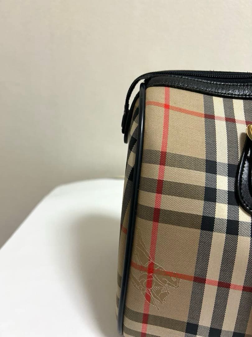 Burberry バーバリー チェック柄 ボストンバッグ