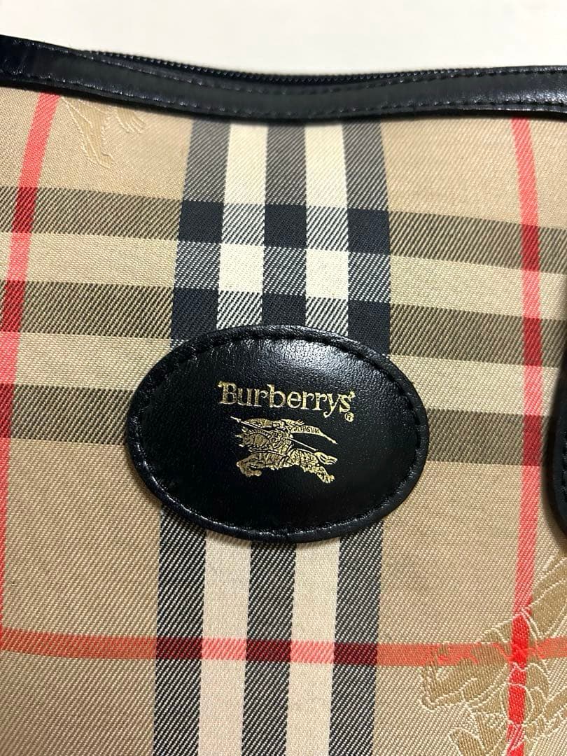 Burberry バーバリー チェック柄 ボストンバッグ