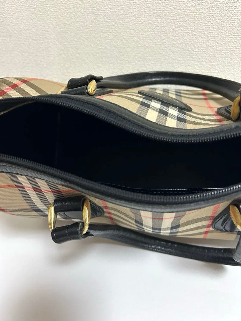 Burberry バーバリー チェック柄 ボストンバッグ