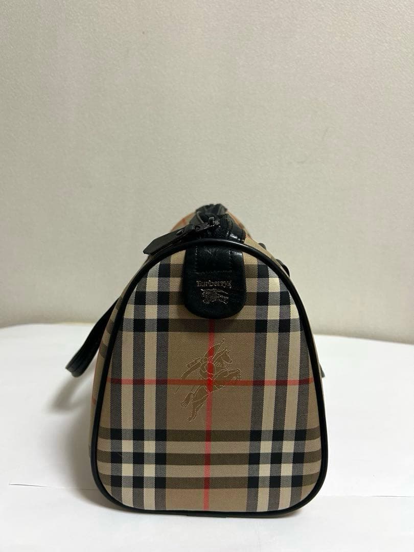 Burberry バーバリー チェック柄 ボストンバッグ