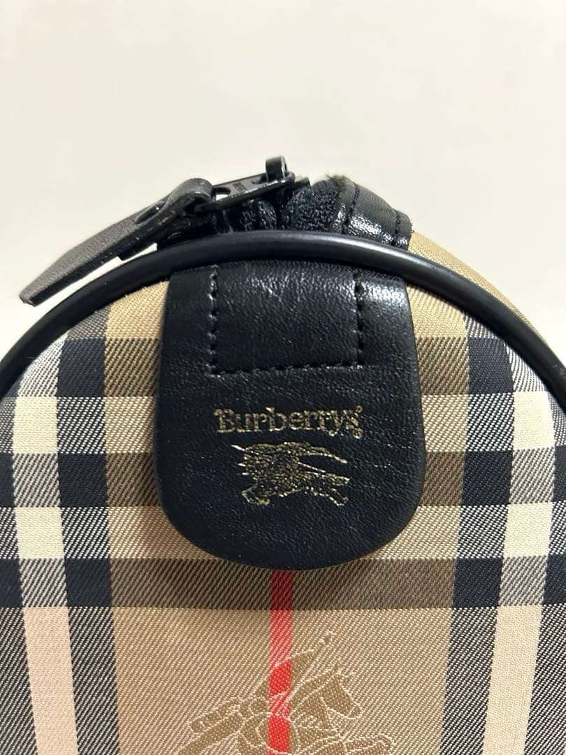 Burberry バーバリー チェック柄 ボストンバッグ