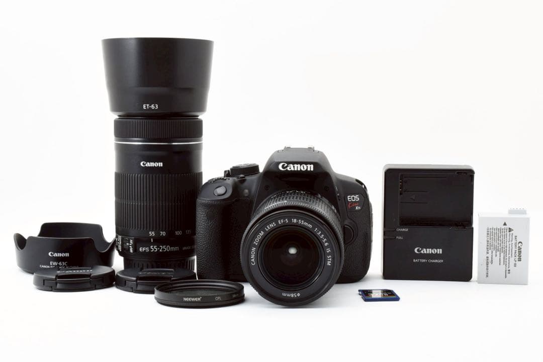 【Canon】EOS Kiss x7i + 18-55mm + 55-250mm