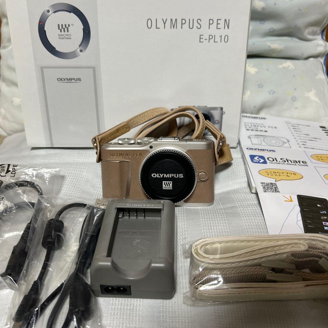 ★美品★ OLYMPUS オリンパス PEN E-PL10 ブラウン