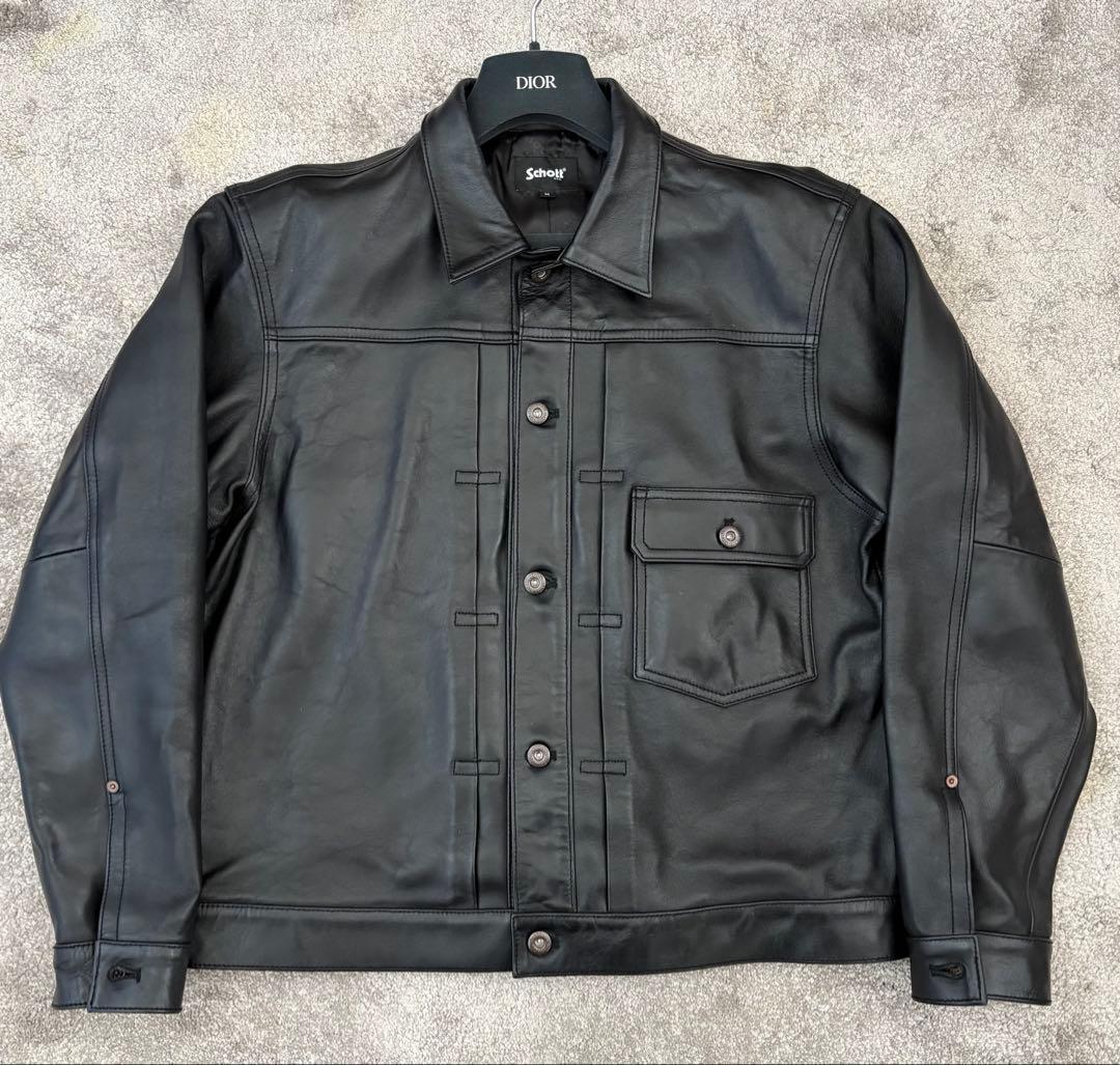 Schott ショット シープ 1st トラッカージャケット レザージャケット