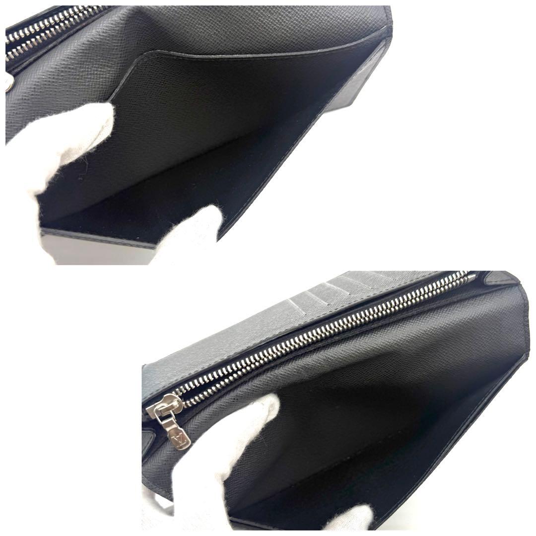 新型 ルイヴィトン タイガ ポルトフォイユ ブラザ 折り財布 黒 ノワール