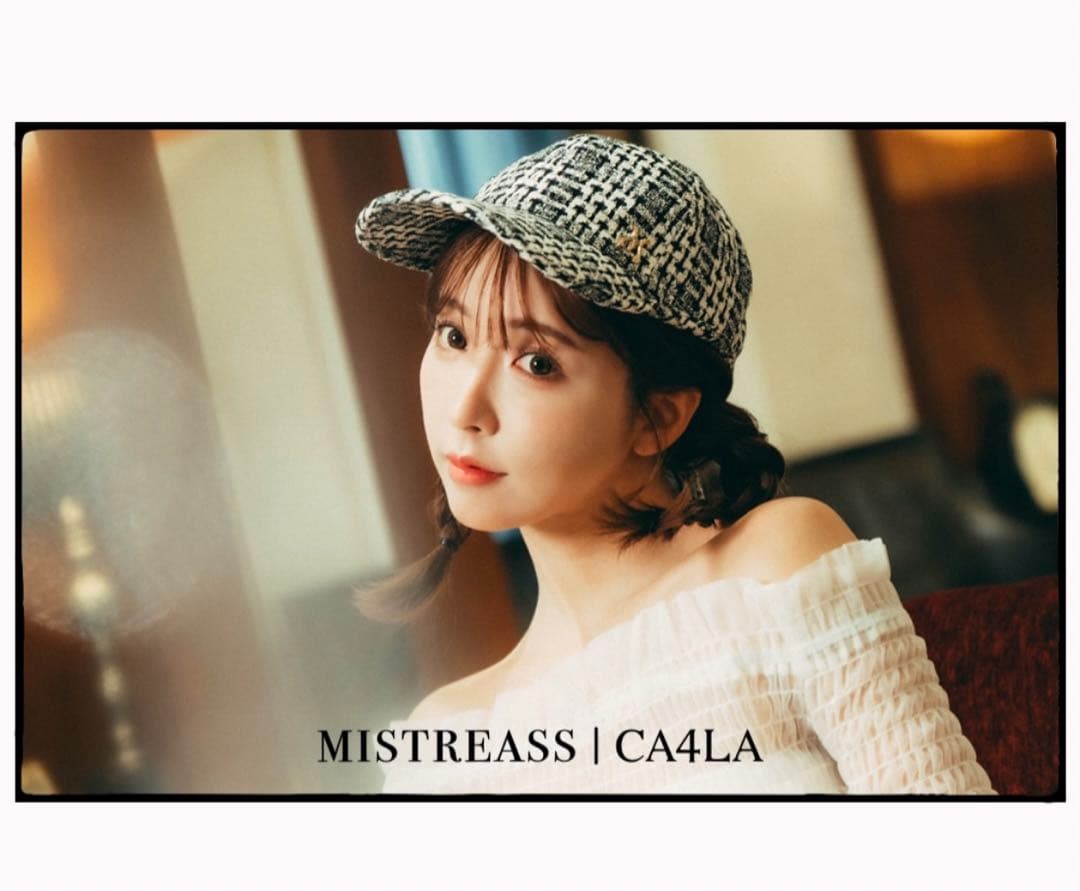 CA4LA MISTREASS チェック柄キャップ