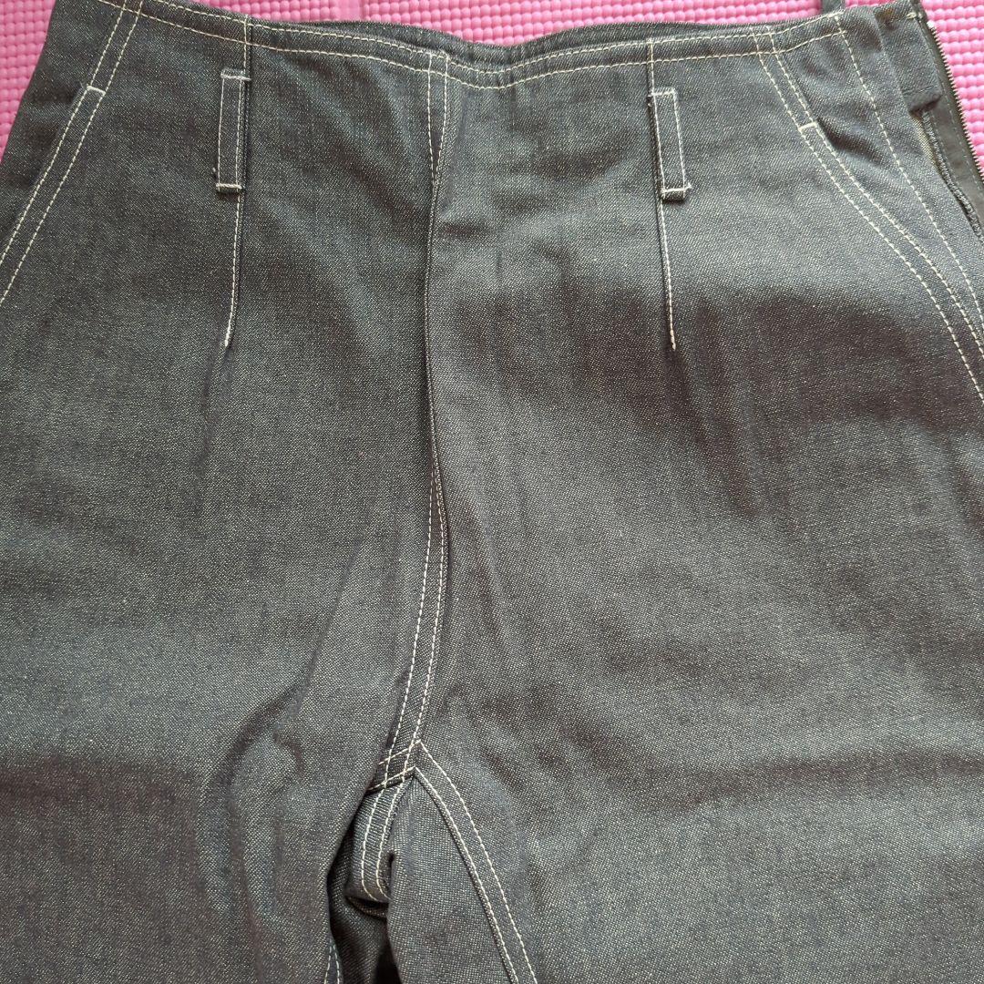koyukiシャネルCOCOマークデニムワイドベルボトム未使用品36グレー