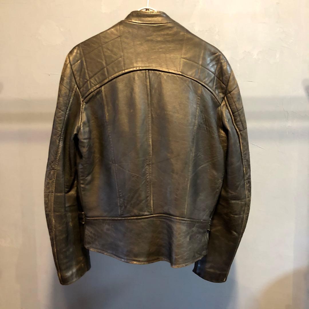 ス*ワ様 ヴィンテージukライダースルイスレザーハイウェイマン666鋲ジャン