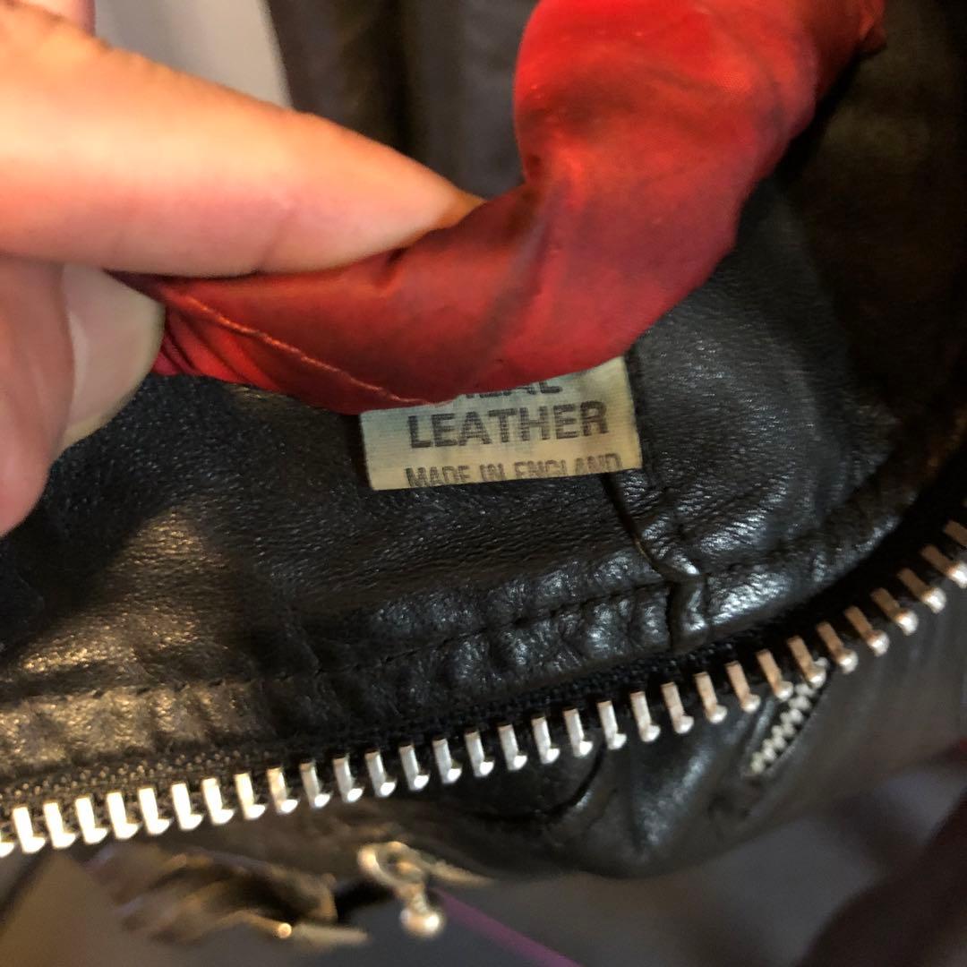 ス*ワ様 ヴィンテージukライダースルイスレザーハイウェイマン666鋲ジャン