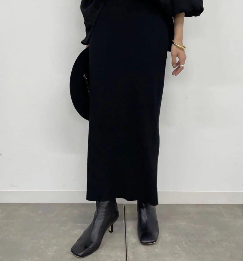 最終‼️本革歩きやすいLoungedressGALENAスクエアトゥブーツ美品黒