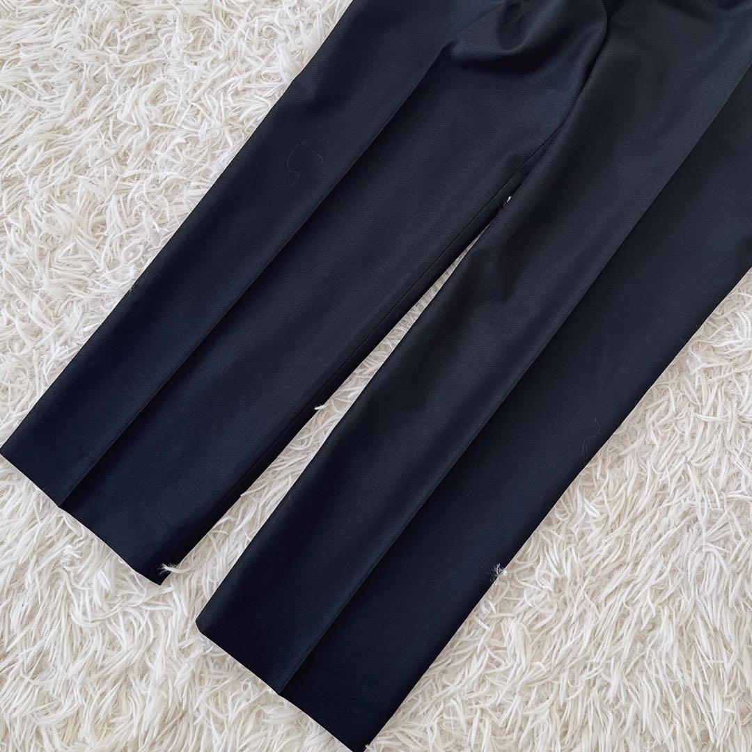 極美品 サイズ40✨カノニコ ユナイテッドアローズ ノーカラー パンツスーツ 紺