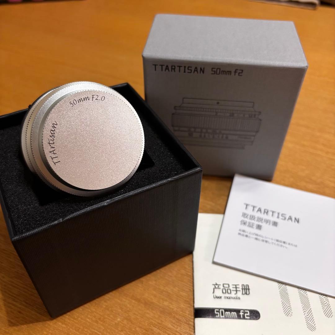 銘匠光学 ttartisan 50mm f2 シルバー zマウント