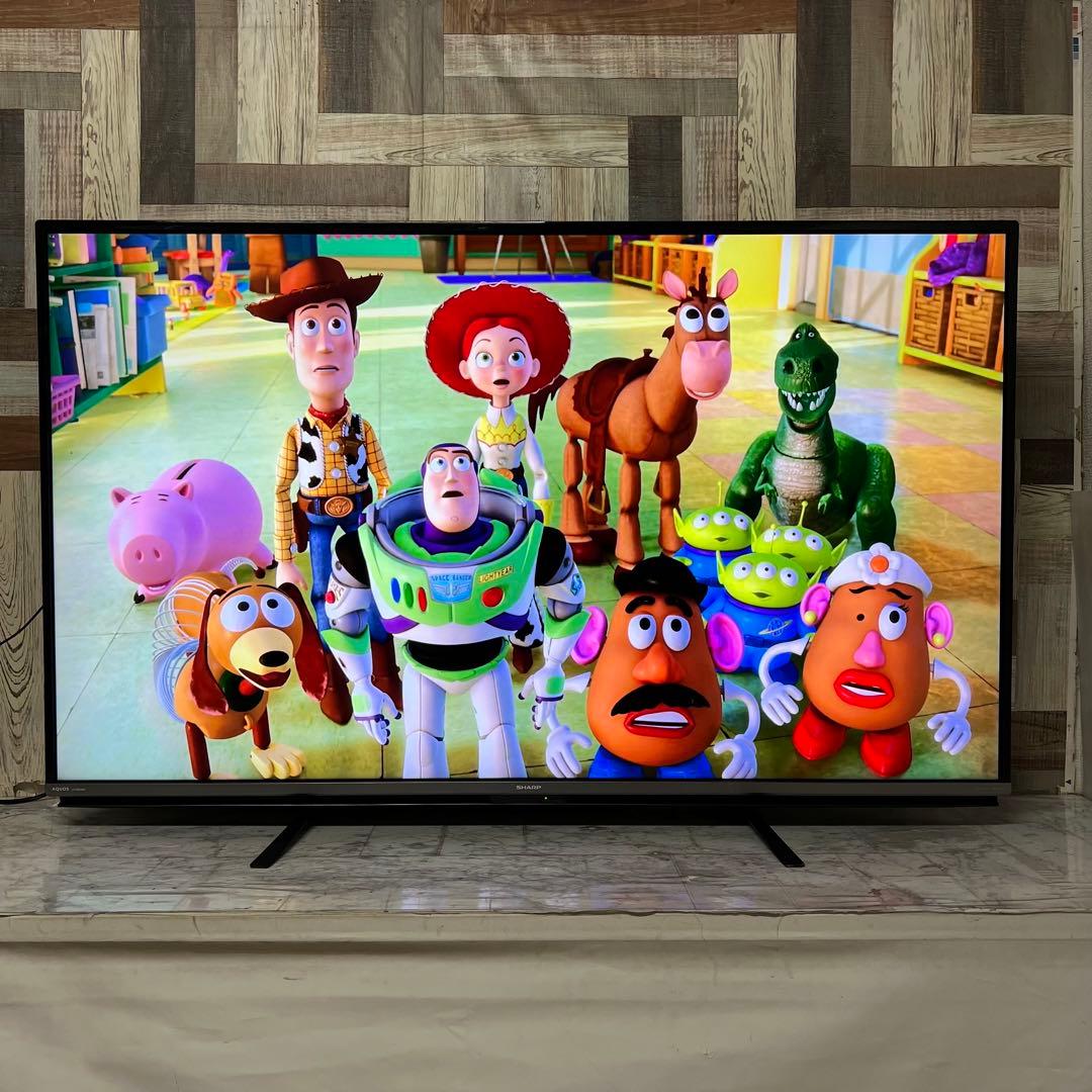 即日受渡❣️全国送料込シャープ国産55型テレビ4KYouTube.Netflix