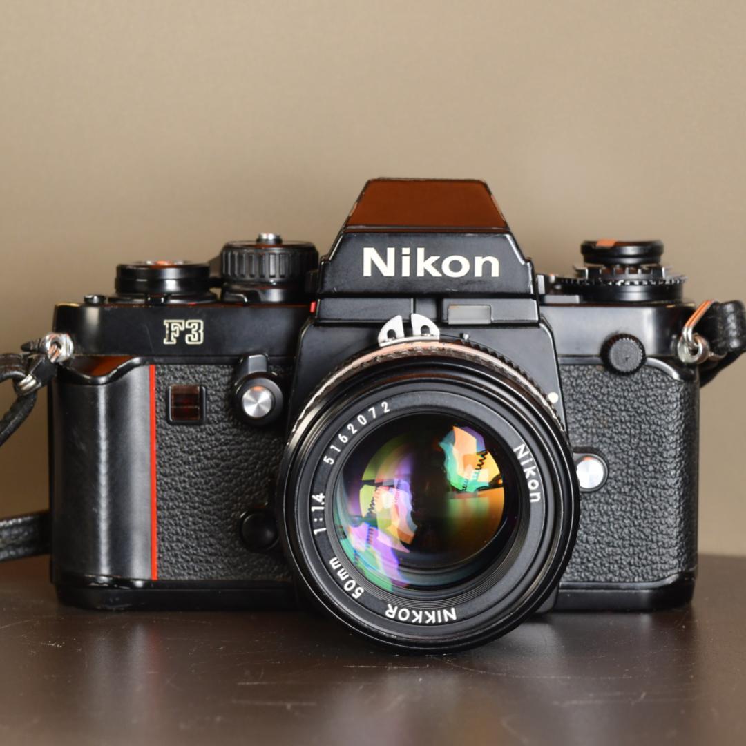 分解清掃・動作確認済 Nikon F3 ニコン 明るい単焦点レンズ　使える訳あり