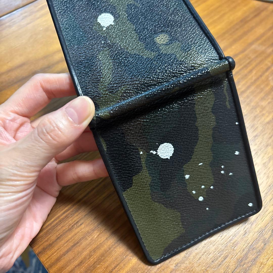 ジャンティバンティ　黒　マネークリップ　レザー　ブラック　迷彩