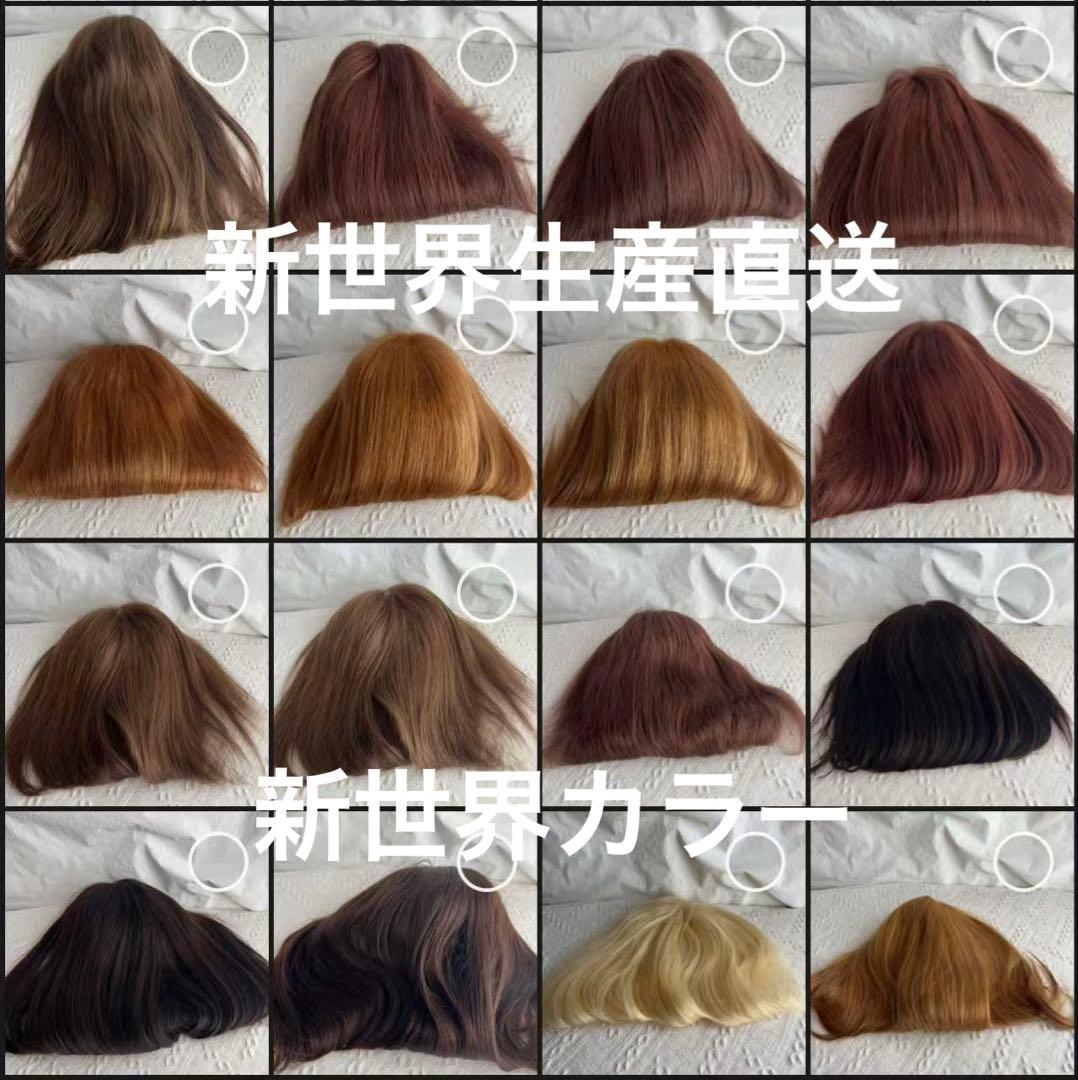 2025新世界　人毛100%　ウィッグ　フルウィッグ　シルクスキン　医療ウィッグ