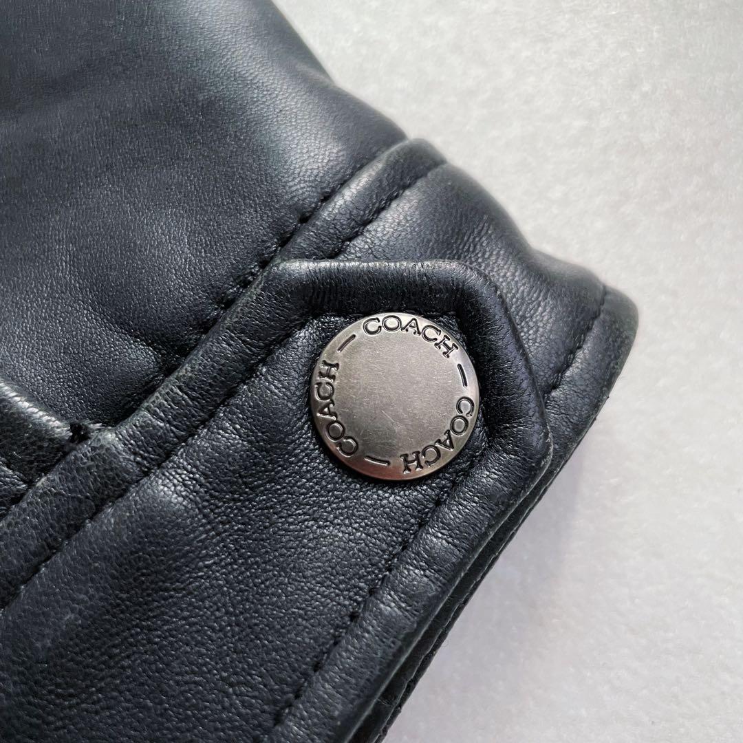 【COACH】ビンテージ ジップアップ レザージャケット