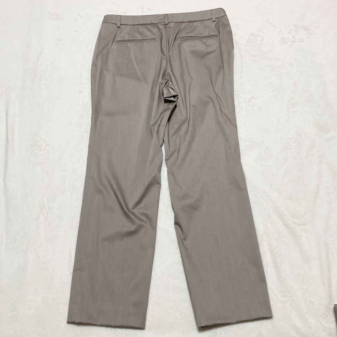 23区　大きいサイズ　ストレッチパンツスーツ　セットアップ　ライトブラウン　46