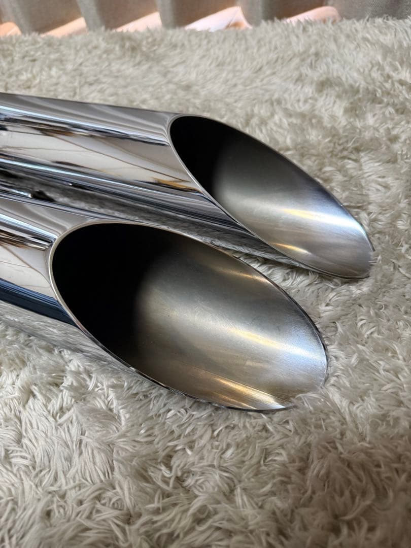 ハーレー　クロームワークス　3インチ　スラッシュカット　マフラー