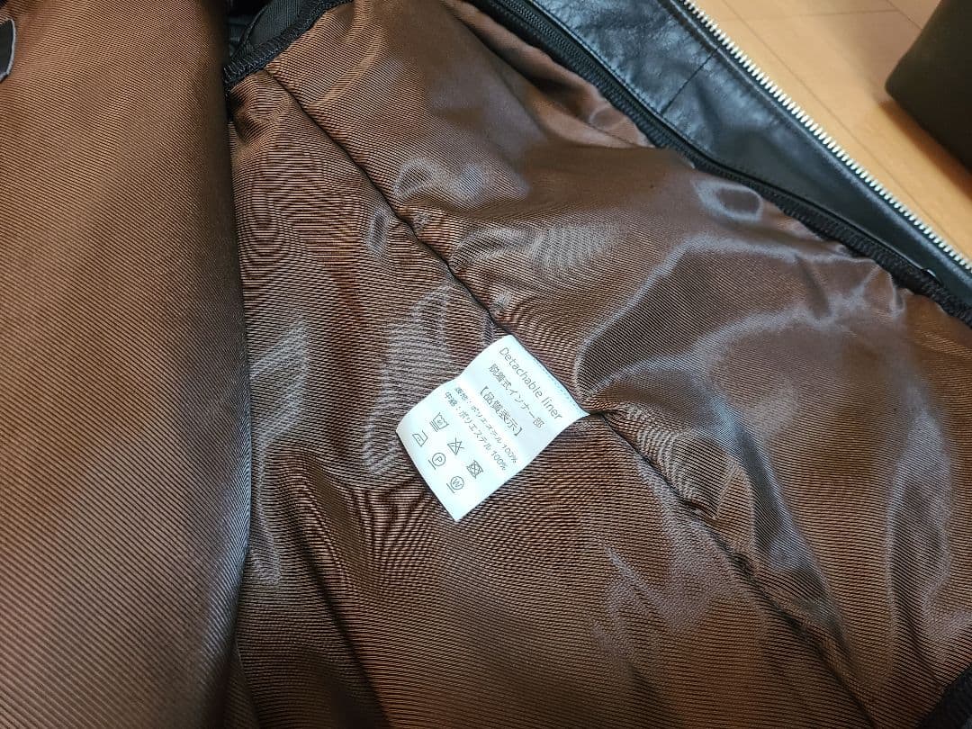 レザー シングルライダースジャケット ブラック