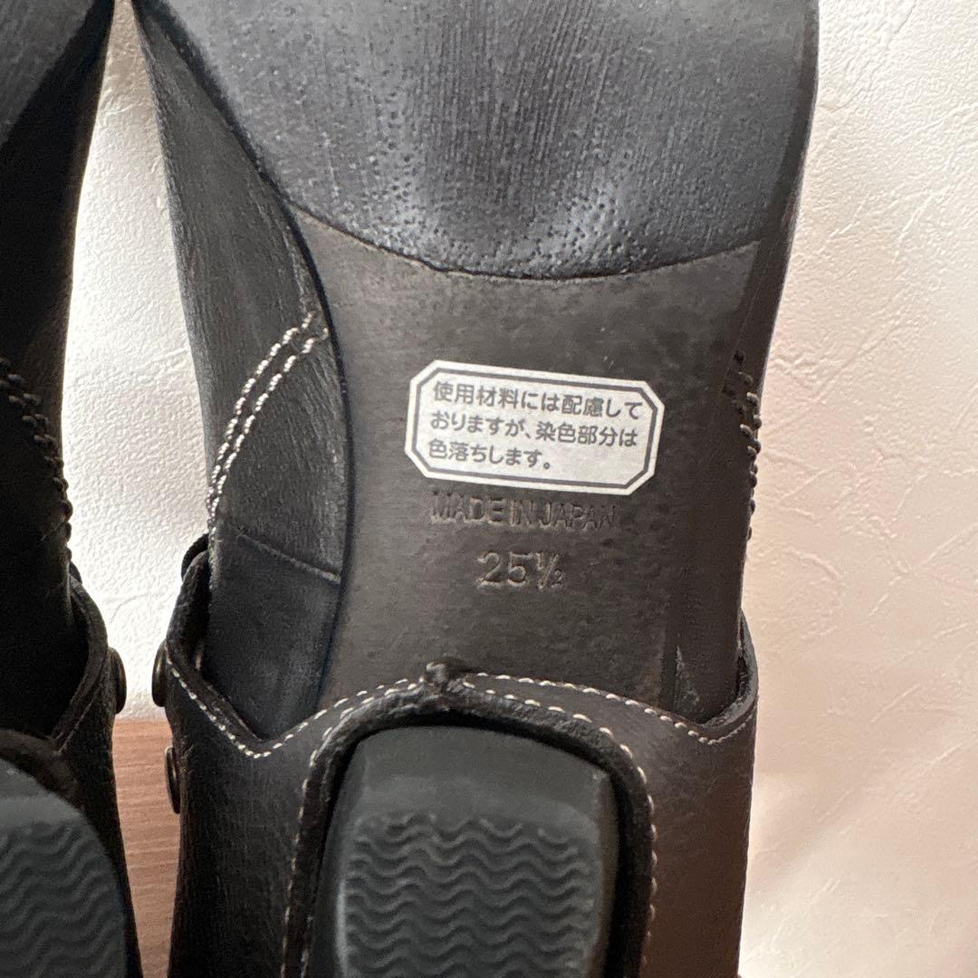 RABOKIGOSHI works ラボキゴシ ゴムベルトパンプス 25.5 黒