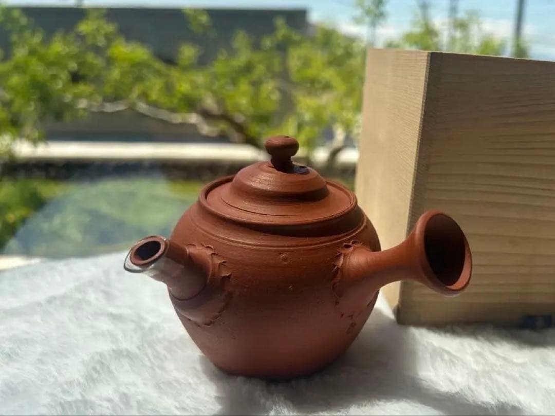 常滑焼　山田常山　絵夢　急須