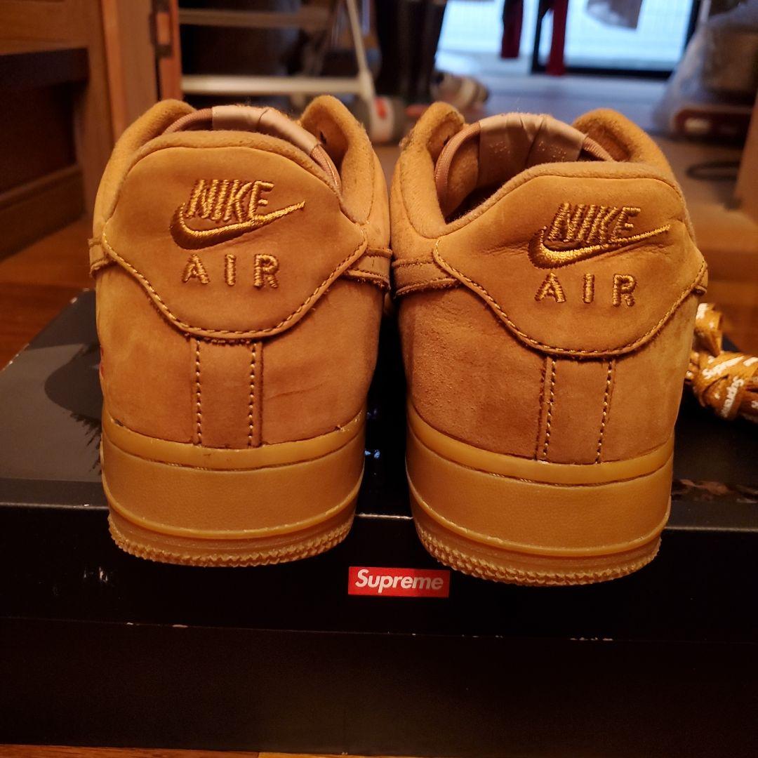 【まえがみ】SupremeNikeAirForce1LowFlax/W