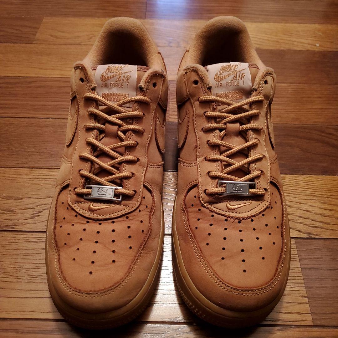 【まえがみ】SupremeNikeAirForce1LowFlax/W