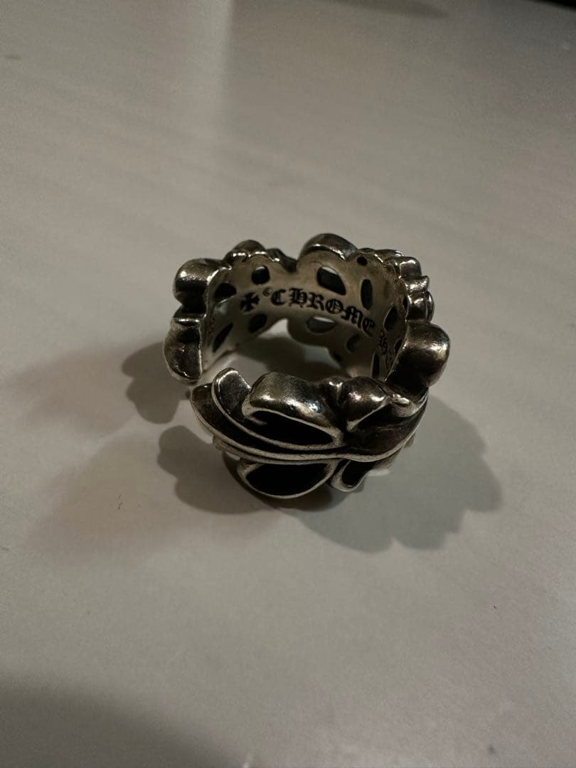 クロムハーツ ダブルフローラルクロスリング