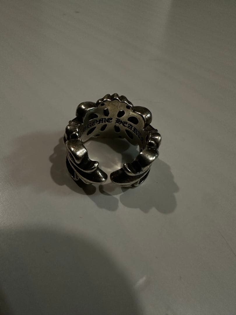 クロムハーツ ダブルフローラルクロスリング