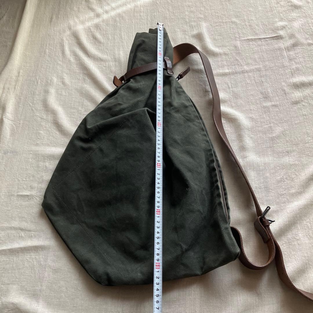 バギーポート ボンサック カーキ レザー キャンバス