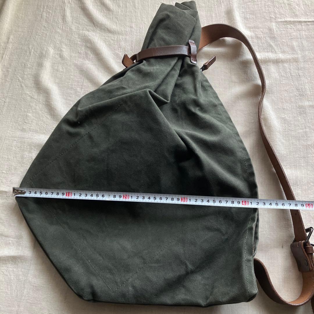 バギーポート ボンサック カーキ レザー キャンバス