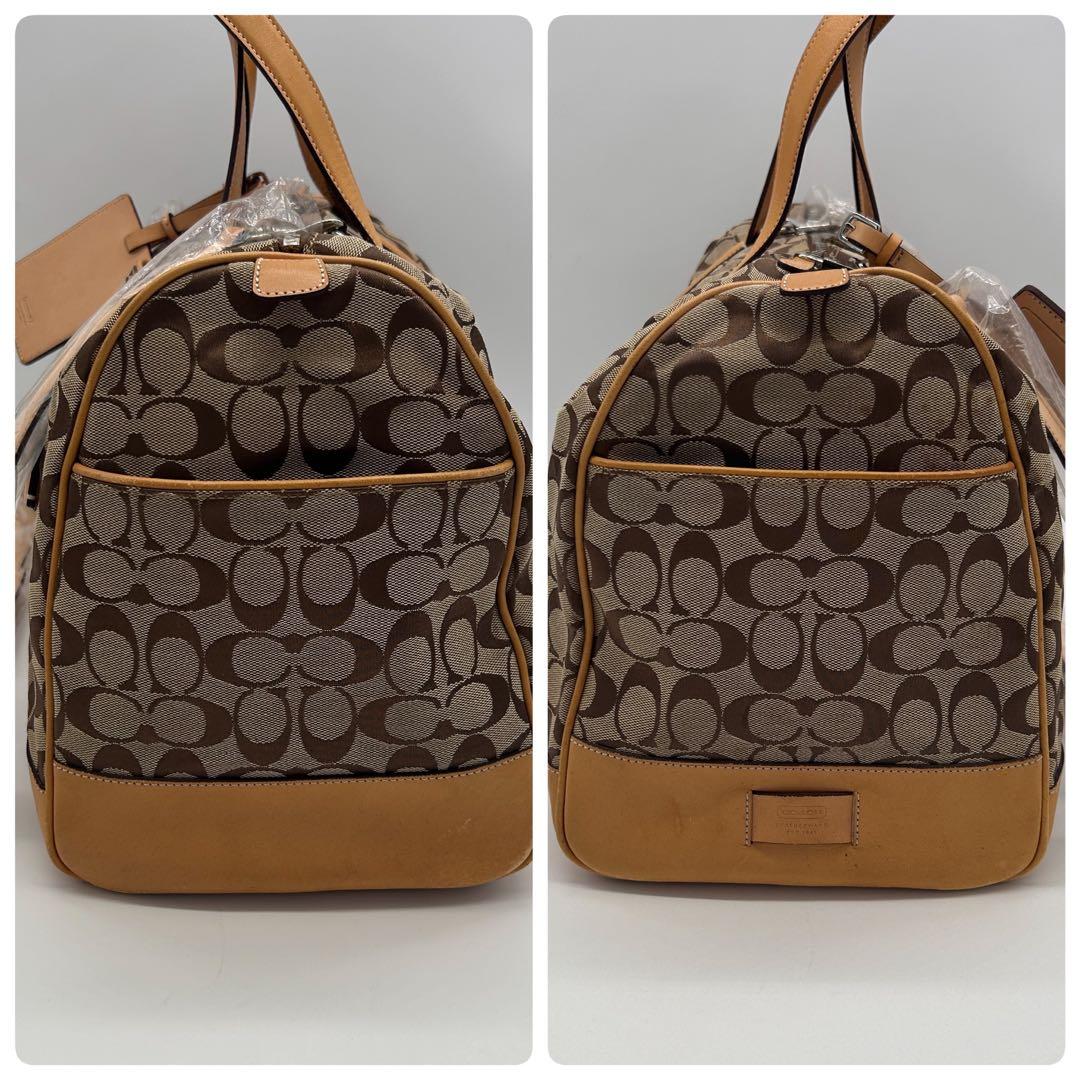 A500 COACHボストンバッグ 2way ショルダー付き 南京錠 4523