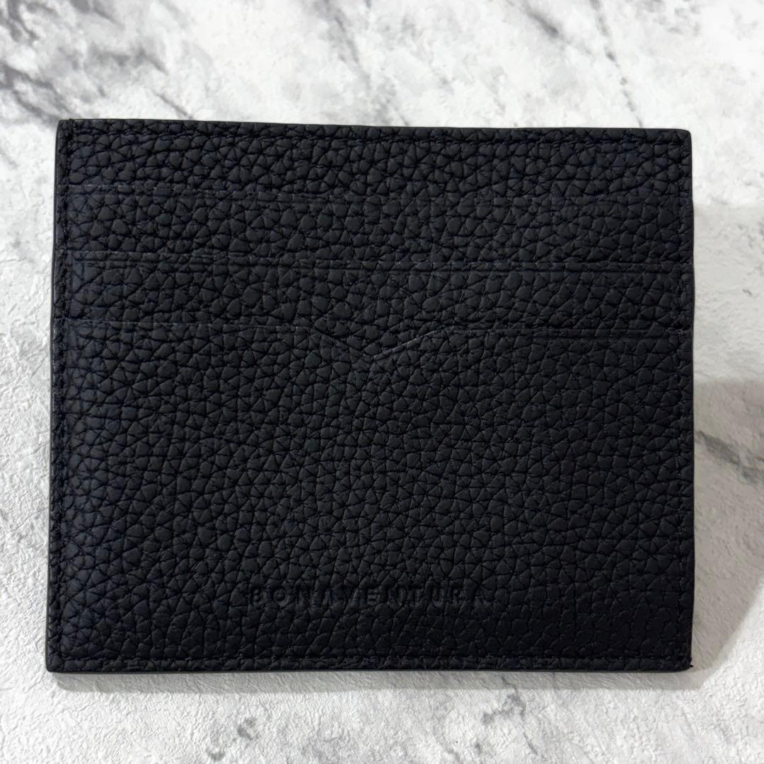 【未使用級】 ボナベンチュラ ケース カードケース レザー ブラック