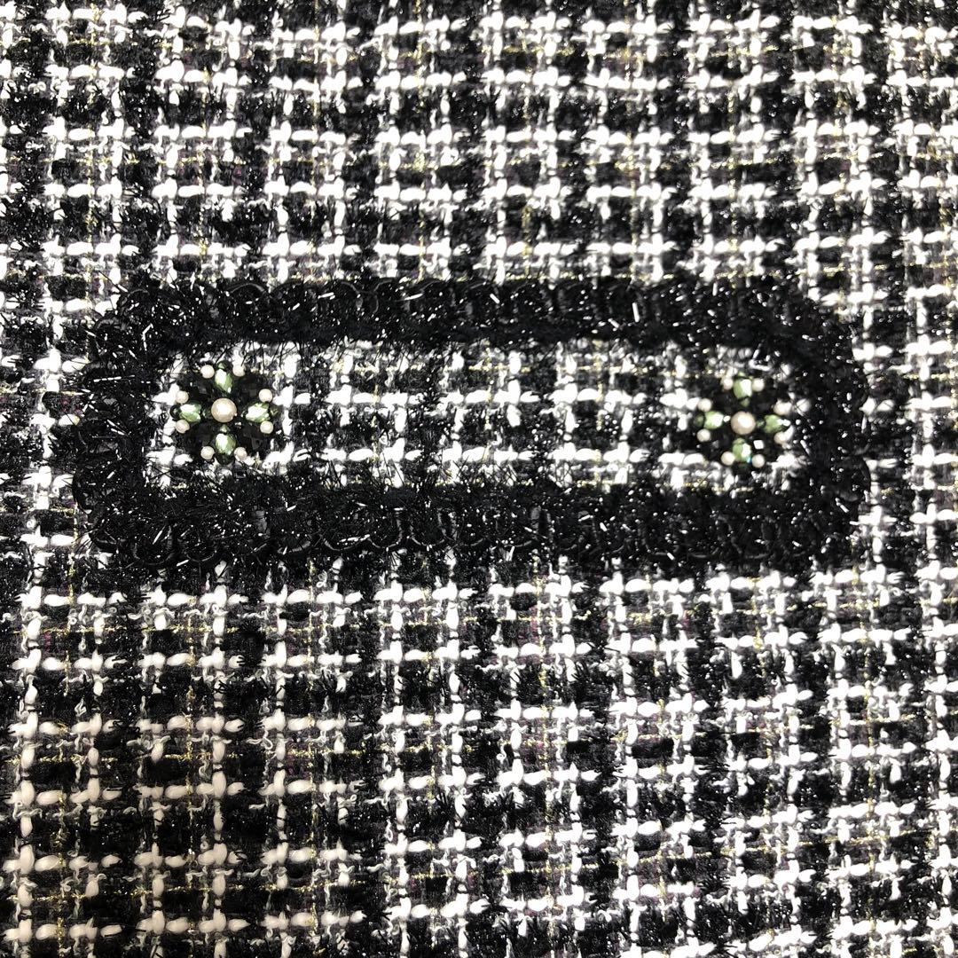 新品❤️半額以下❣️冬物ラメ入りツイードジャンパードレス