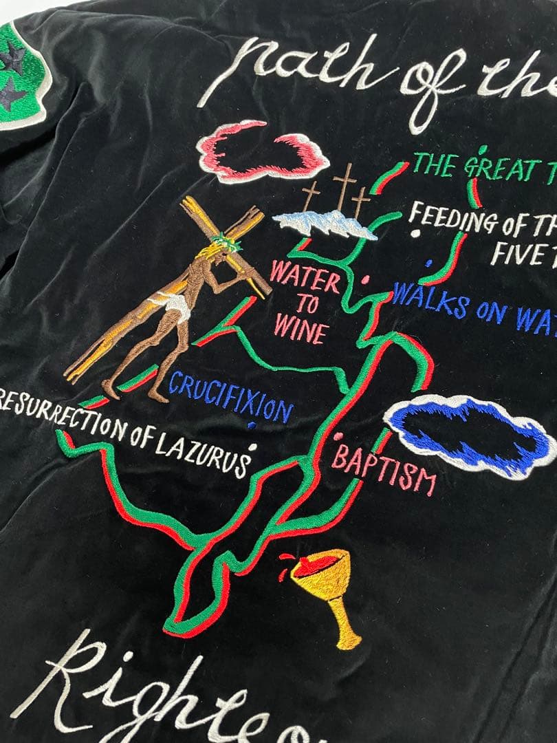 セントマイケル×デニム ティアーズ リバーシブルスカジャン　S