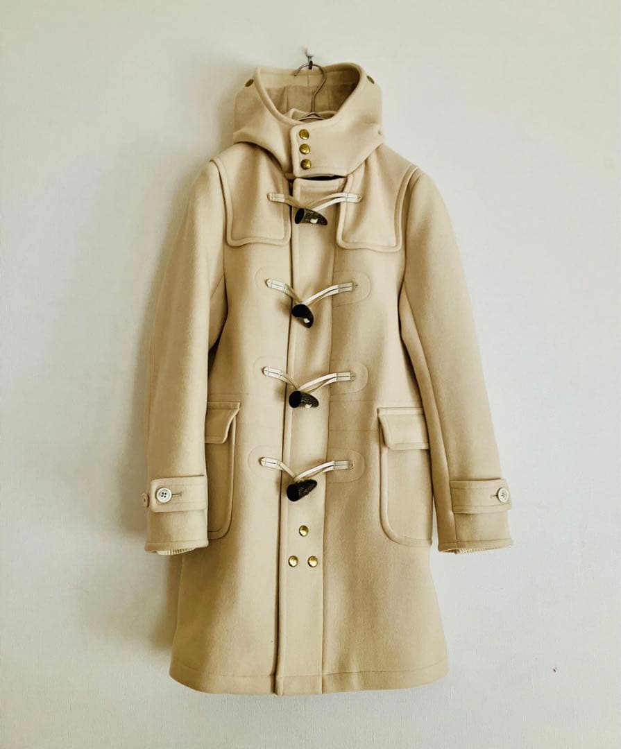 美品★SCYE BASICS★カシミヤ混 メルトン ダッフル コート38 M