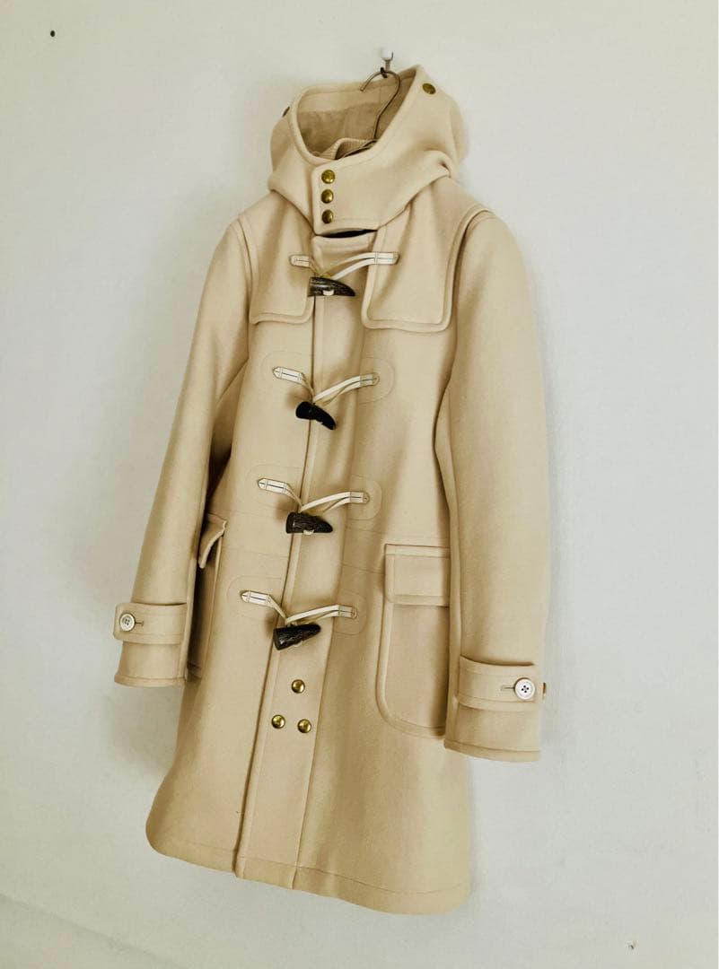 美品★SCYE BASICS★カシミヤ混 メルトン ダッフル コート38 M