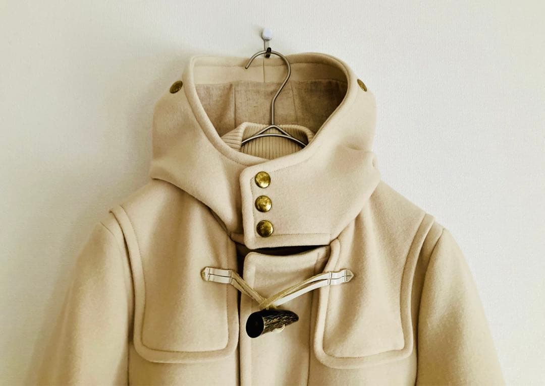 美品★SCYE BASICS★カシミヤ混 メルトン ダッフル コート38 M