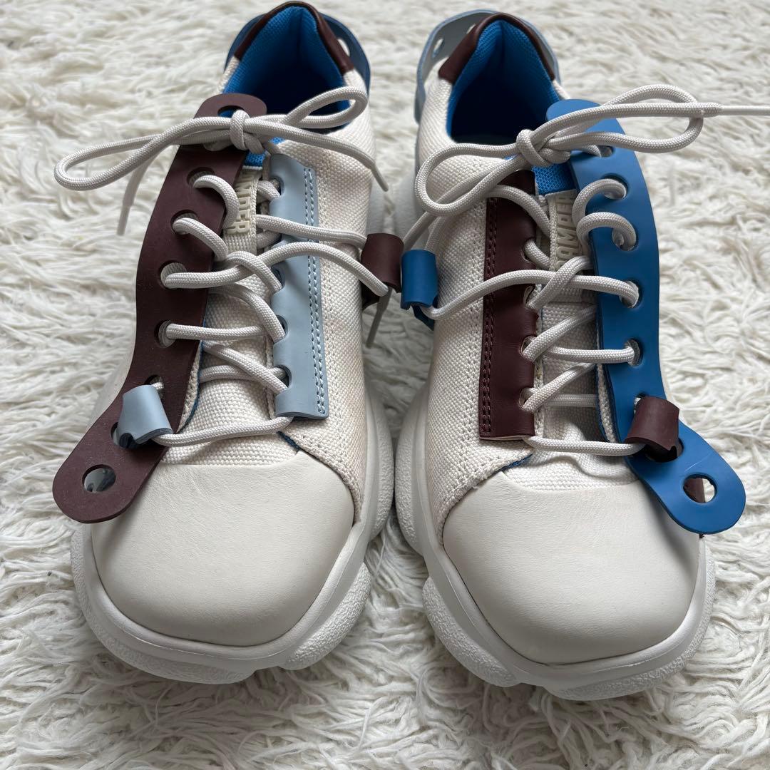 極美品　[カンペール] TWINS / レザースニーカー （ホワイト）40