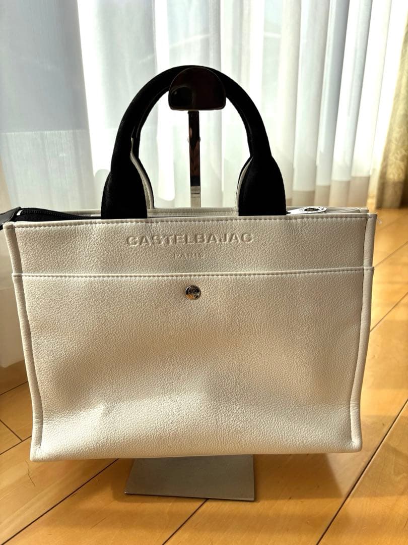 【美品】CASTELBAJAC カステルバジャック ホワイト トートバッグ