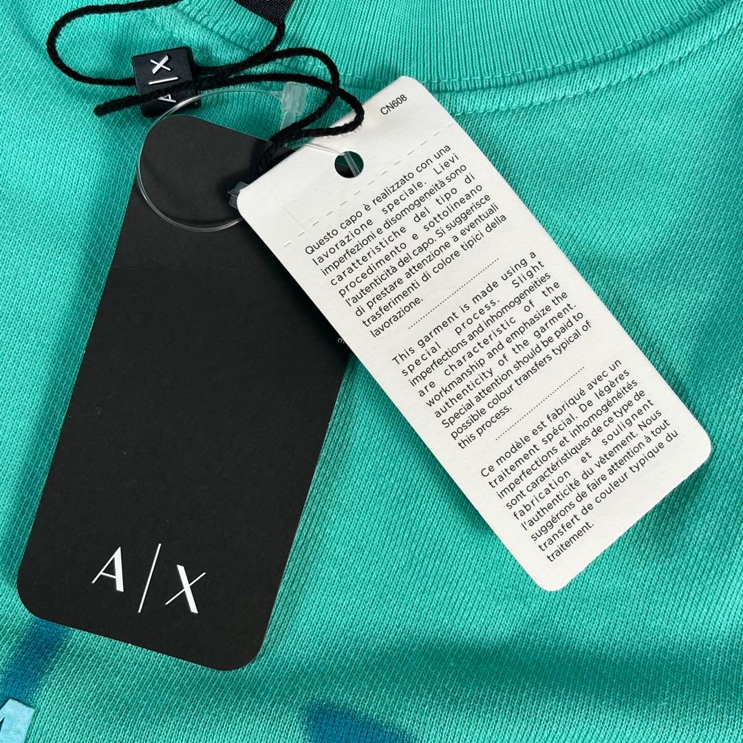新品未使用　ARMANI EXCHANGE スウェット　XL ターコイズグリーン
