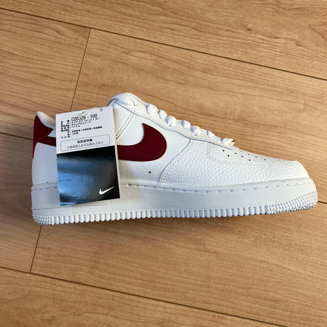 T*I様 Nike Air Force 1 '07 ホワイト/チームレッド 27