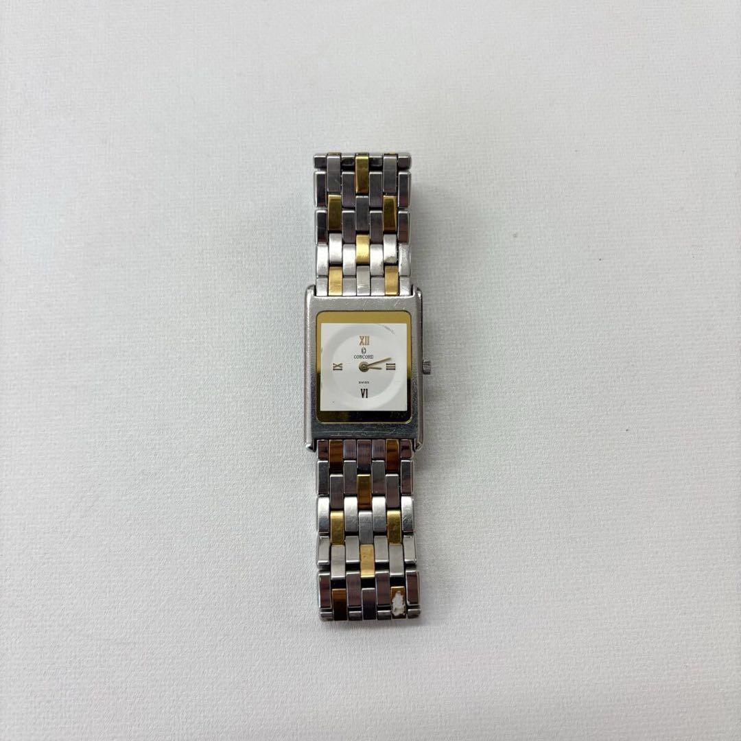 CONCORD コンコルド スクエア 時計 不動 レディース