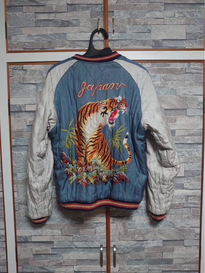 東洋 港商 スペシャルエディション スカジャン 別珍 × サテン 蛇・ハート・虎