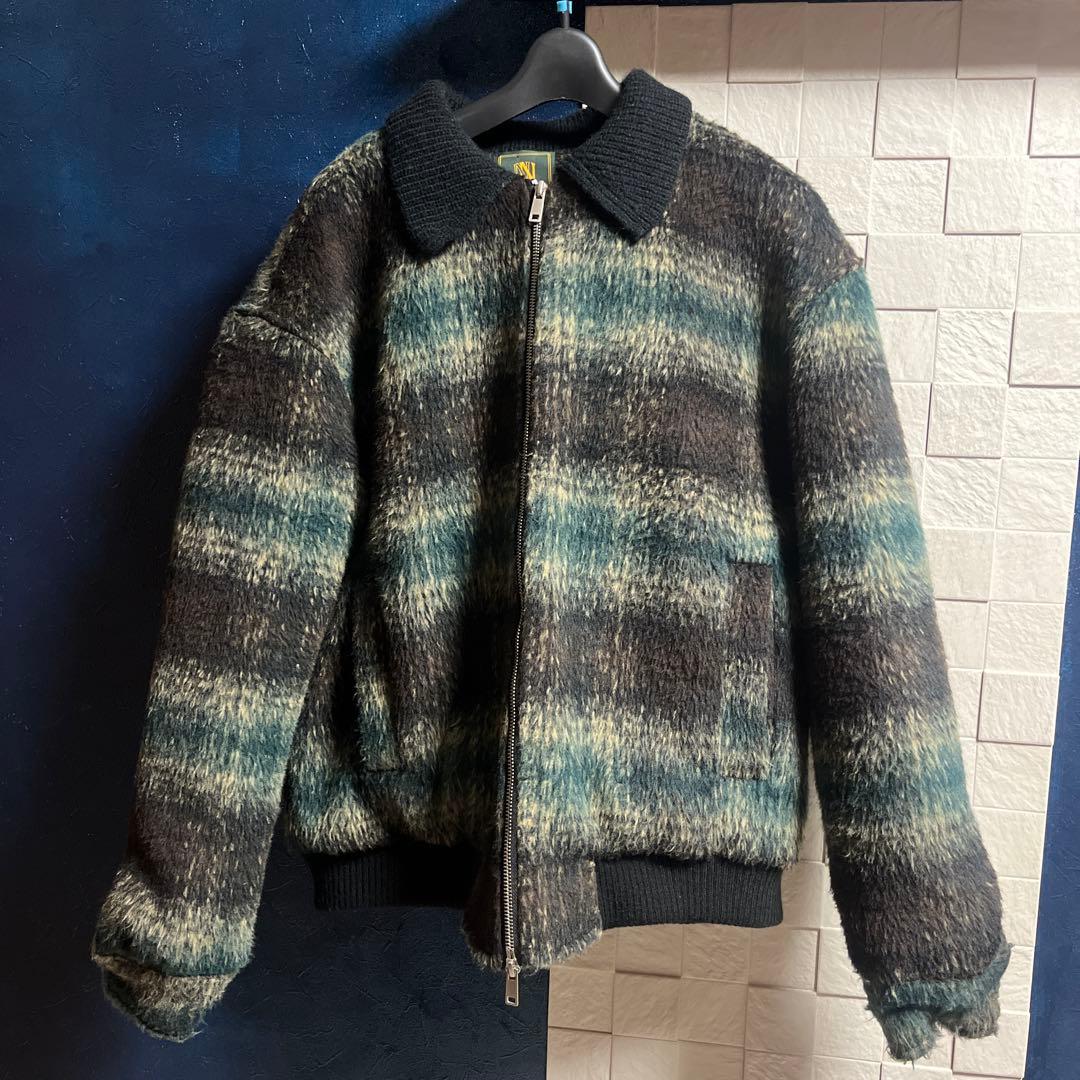 【noen】オンブレチェックブルゾン