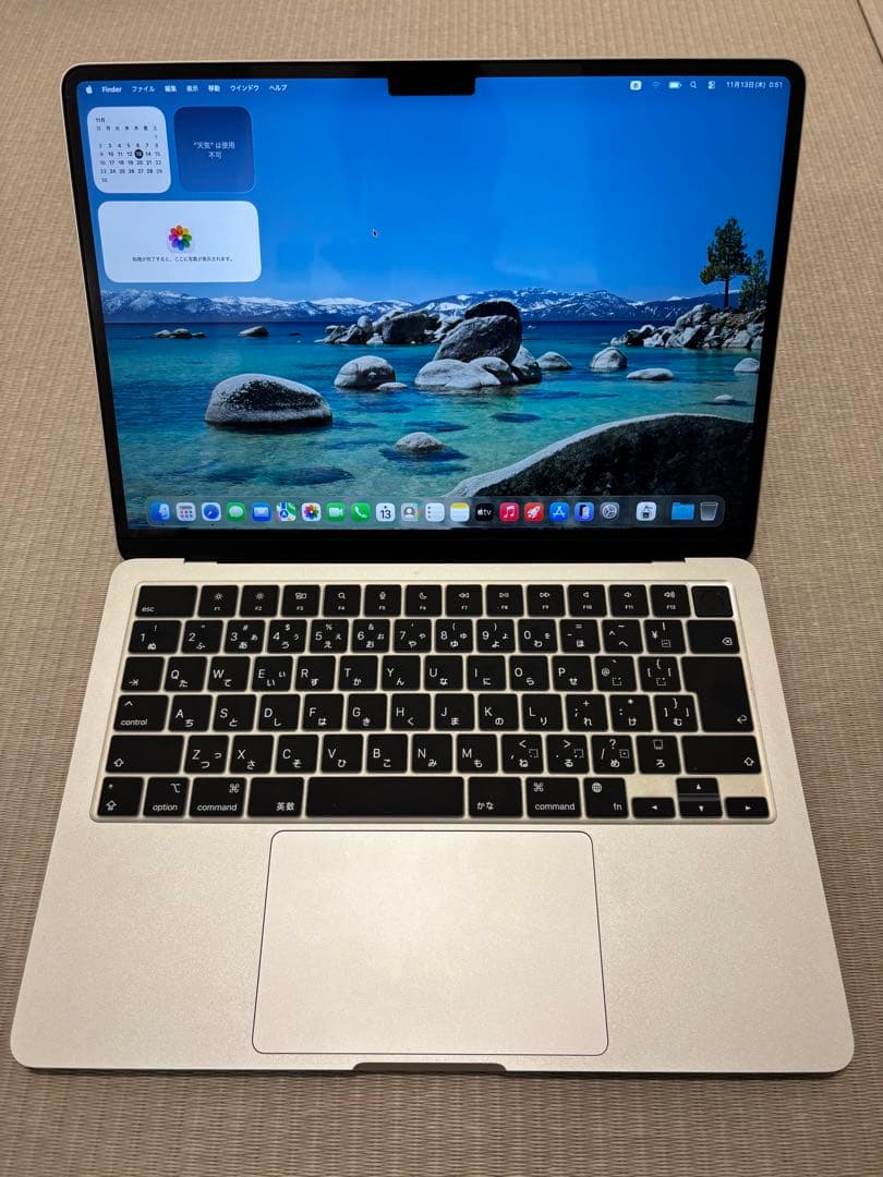 【傷なし】MacBook Air M2 2022 【本体・箱・付属品セット】