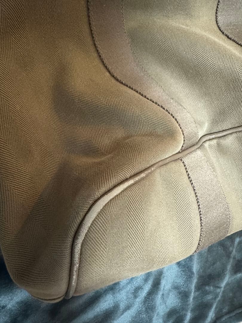 HERMES ヴァルパライソMM ブラウン スエード ハンドバッグ