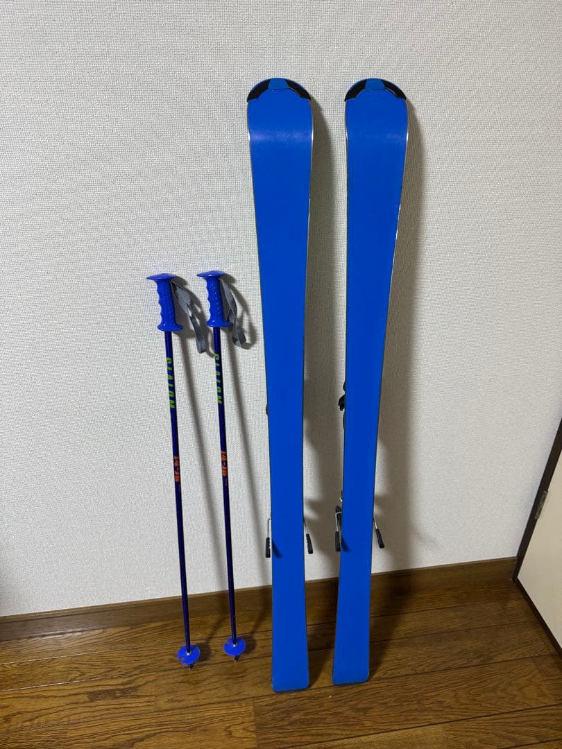 【美品】STREUL ST-JB 140cmジュニアスキーセット【専用ケース付】